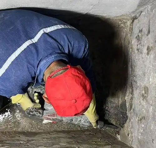 胡市镇电缆沟堵漏