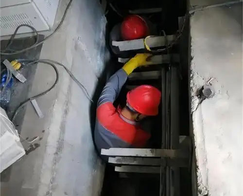 胡市镇电缆沟堵漏