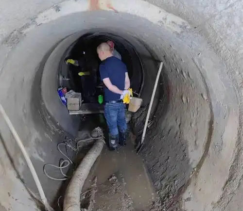 胡市镇地铁堵漏